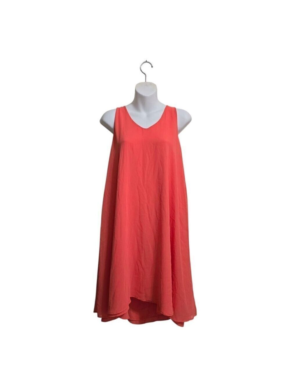 Pietro Brunelli NWT Coral Georgette Chiffon Sleeveless Shift Dress Sz XS